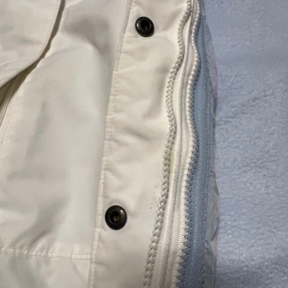 Columbia Coat Womens XL 3 in 1 Interchange Winter Jacket Off White Blue - Picture 8 of 10